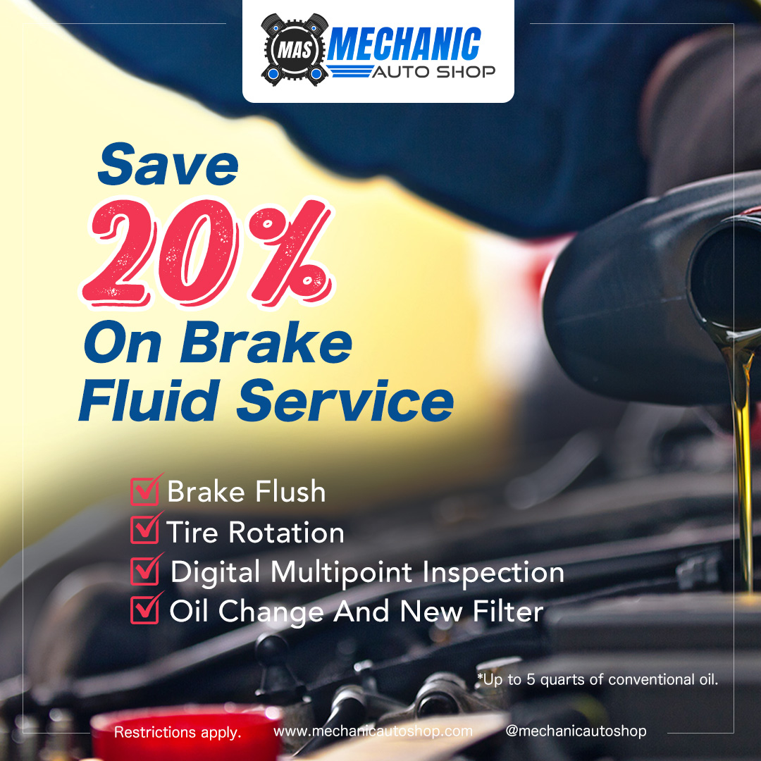 Save 20% on Brake Fluid Services Save 20% on Brake Fluid Services